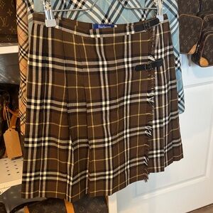 Burberry A-Line Skirt in Brown Plaid PRICE IS FIRM